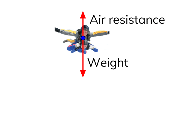 Illustrative background for Skydiver